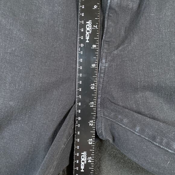 Uniqlo Womens Jeans Black Denim High Rise Ankle Cotton Polyester Blend Stretch 4 - Picture 9 of 13